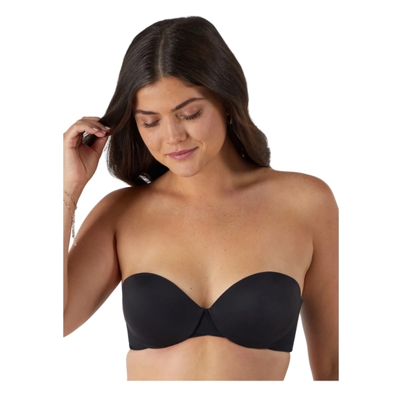 Women's Dreamwire Strapless Lift Black Bra - Picture 1 of 5